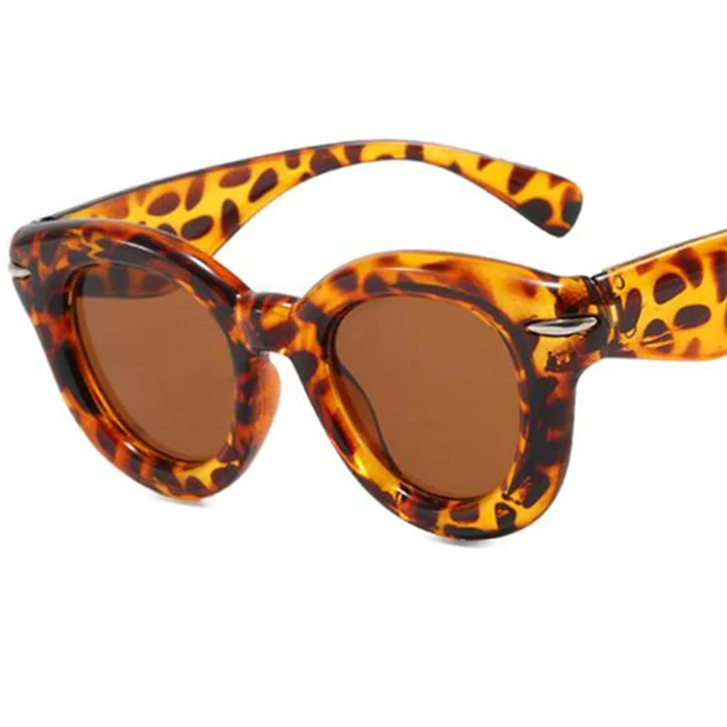 Модные солнцезащитные очки женские ярких цветов анти-УФ-очки в большой оправе