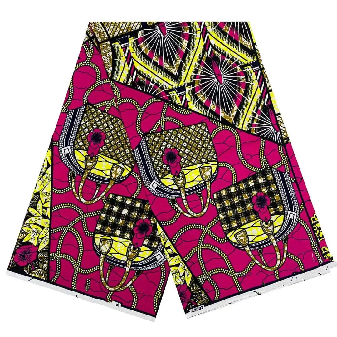 

2023Guaranteed Veritable Real Wax Fabric Fashion New High Quality Ankara Wax Print Fabric Pagne Nigeria Style Wax Fabric
