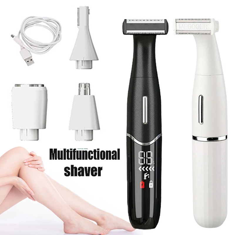 

4 в 1, Женская бритва для удаления волос и бровей