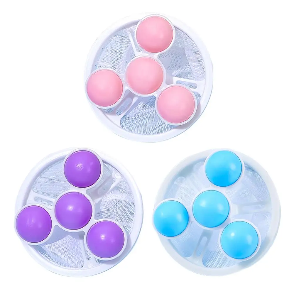 

3 Pcs Push Bubble Washer Balls Laundry Washing Balls Multifunctional No Winding Washing Machine Balls With Net High Quality
