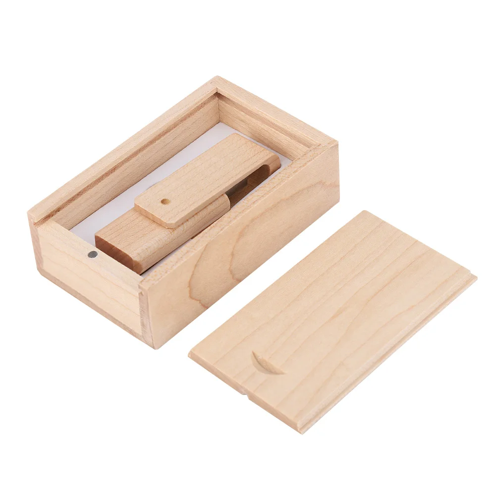 

Wooden Rotary Flash Drives Storage USB 2.0 U Disk Memory Stick (128G)