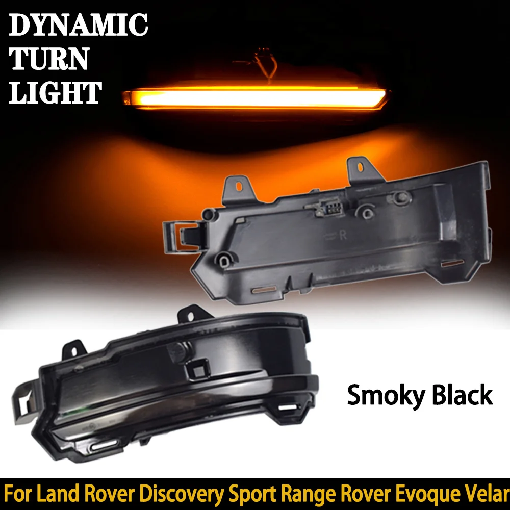 

2Pcs LED Dynamic Mirror Turn Signal Light For Land Rover Discovery Sport L550 Range Rover Evoque Velar For Jaguar X761 X540