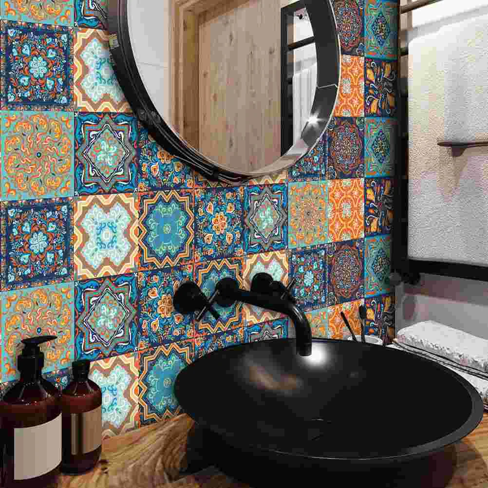

Tile Decal Home Stick Wall Tiles Sticker Kitchen Decorative Decals Peel Stickers