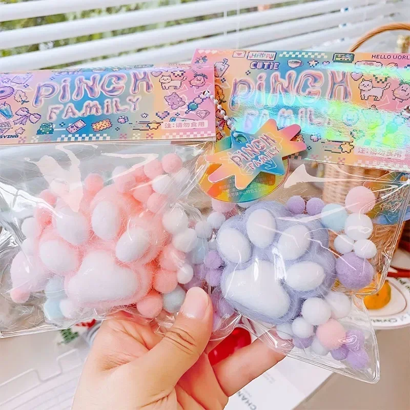 Фигурка кошачьих лап супер эластичная скульптура кошки мягкая липкая статуя