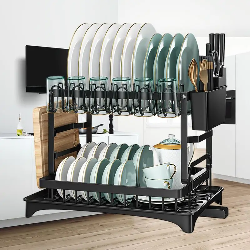 

Многофункциональный кухонный стеллаж для хранения: идеальная Бытовая сушилка для посуды для хранения Мисок