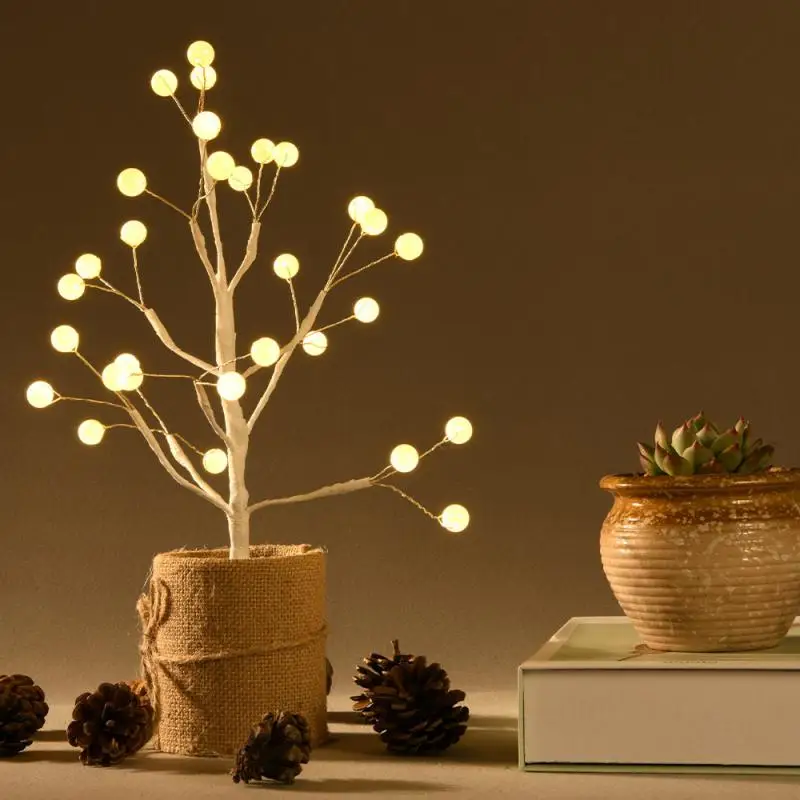 

Christmas Luminous Small Tree Lights Led Room Bedroom Porch Decoration Atmosphere Decorative Tree Lights For Home Decor