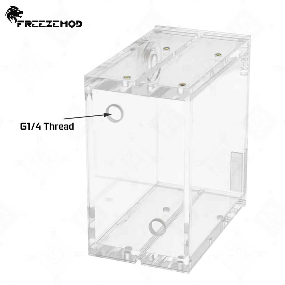 FREEZEMOD Резервуар для воды с двойным оптическим приводом Квадратный акриловый