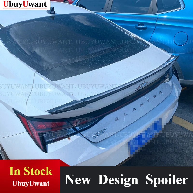

Для Hyundai Elantra Avante CN7 2020 2021 ABS модифицированный спойлер на крышу черный оригинальный стиль без перфорации внешние автозапчасти