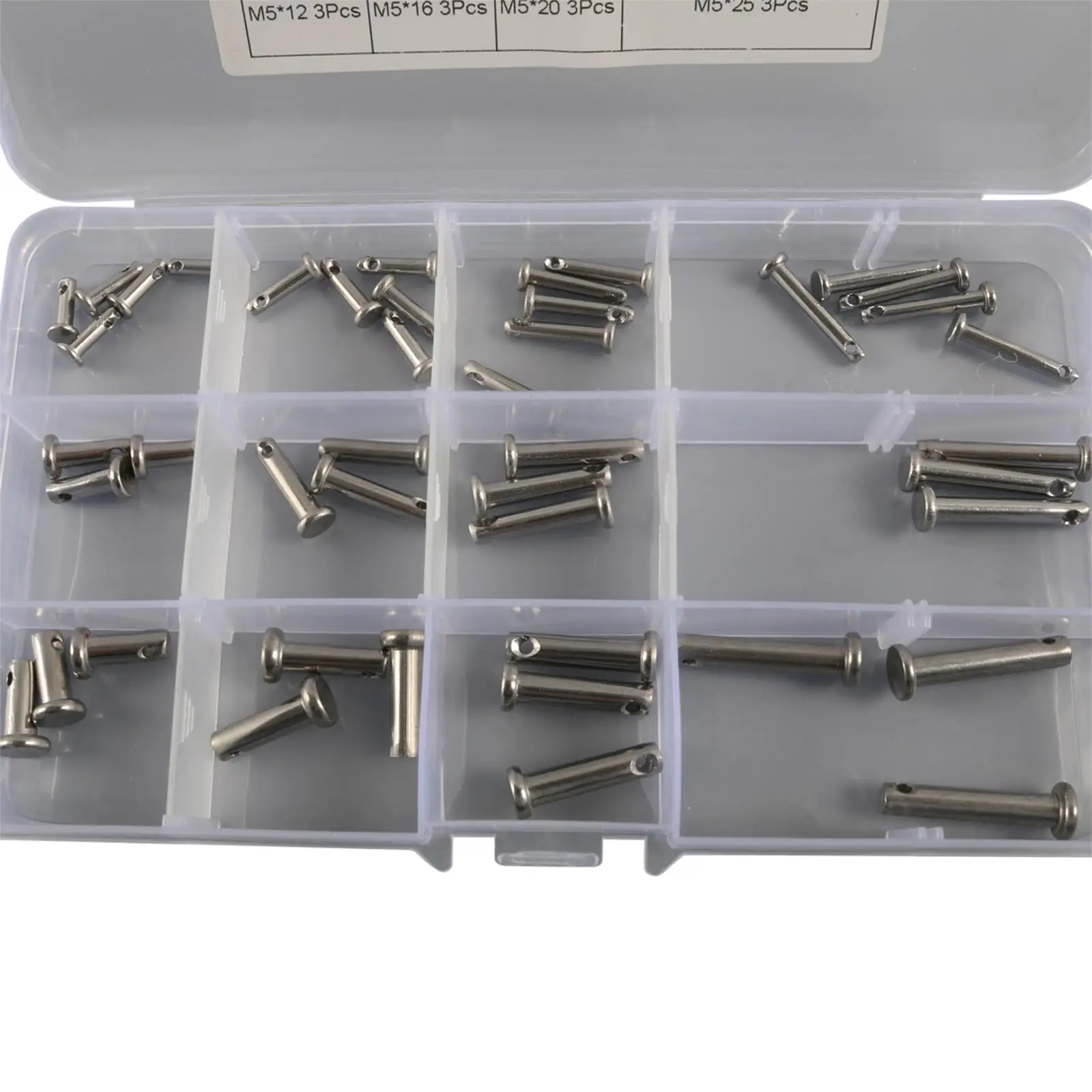 

340 Pcs Holds Pins or Castle Nuts in Place U Shape Cotter Pin Clip Key Fastner Fitting Assortment Kit for Cars Automotive