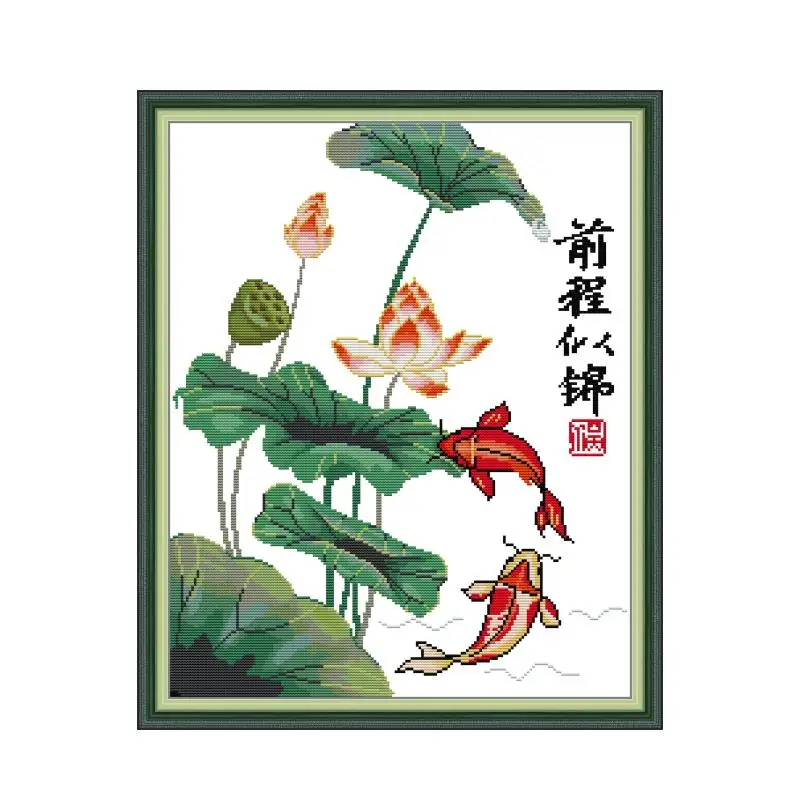 

Bright future cross stitch kit bird winter snow 18ct 14ct 11ct count printed embroidery DIY handmade needlework craft