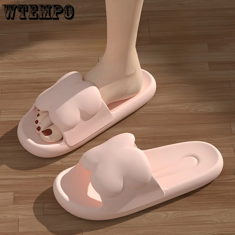 WTEMPO Summer Eva Shoes Women Cloud Slippers Indoor Mute Bathroom Anti-Slip Slides Ladies Leisure Sandals Beach Flip Flops