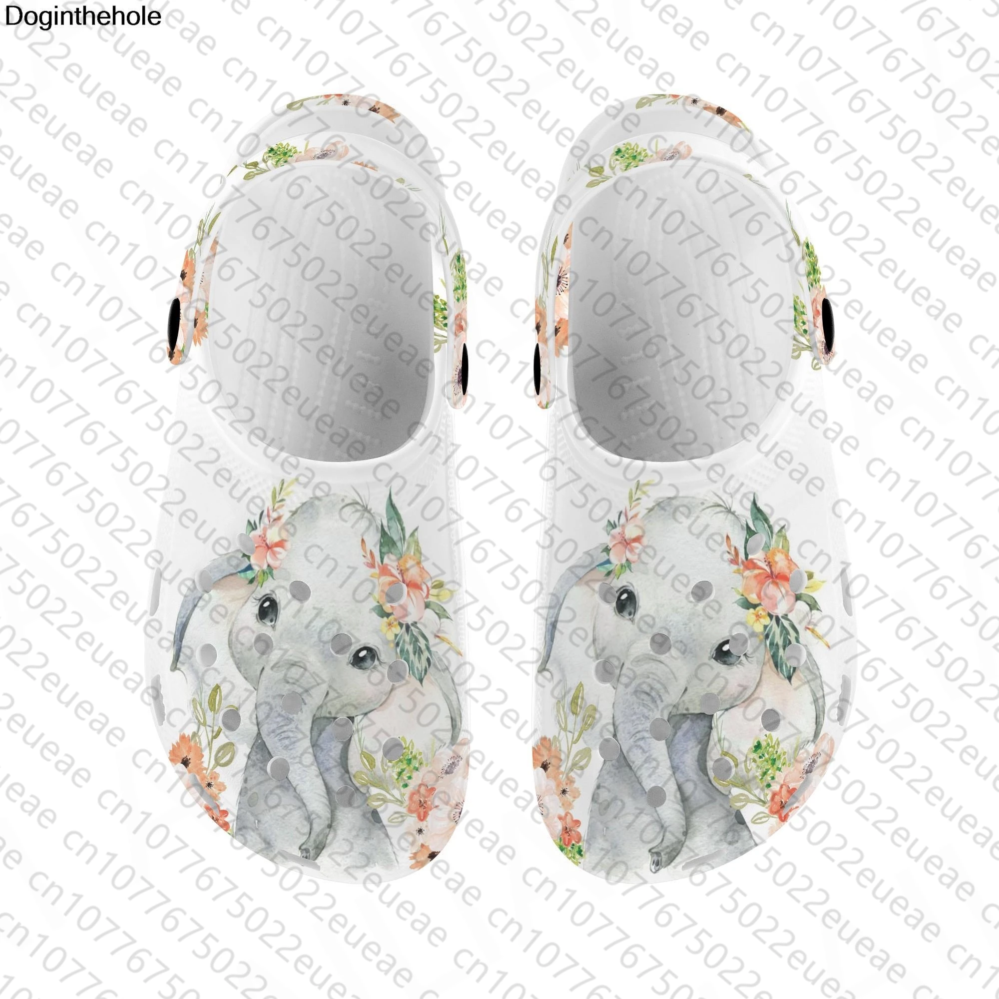 Сандалии женские на плоской подошве пляжные тапочки с перфорацией Нескользящие