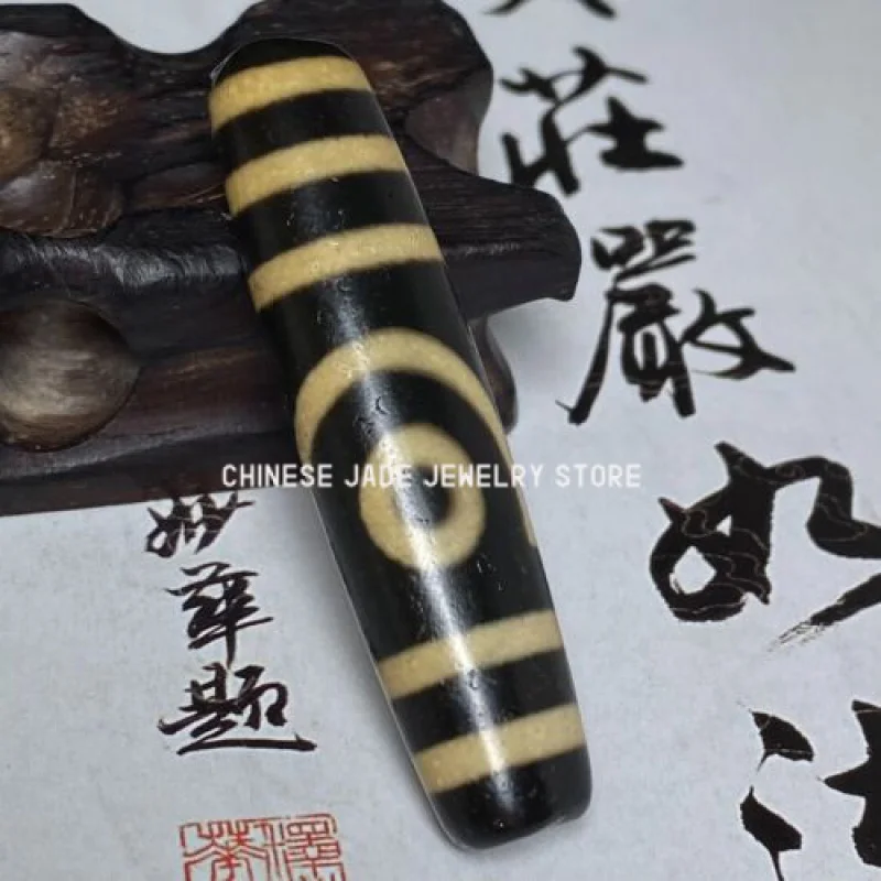 Древние тибетские бусины DZI Старый Агат Ruyi 2 глаз Тотем Амулет подвеска GZI