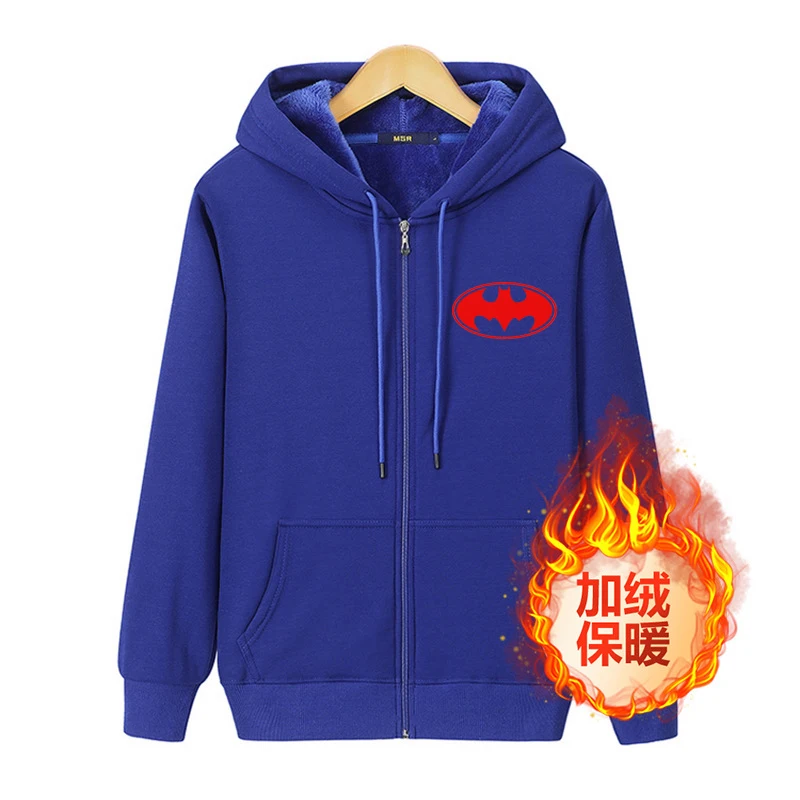 

2022 New Men Hoodies Winter Thick Warm Fleece Zipper Men Hoodies Coat Sportwear Male Streetwear Hoodies Sweatshirts Men 4XL 5XL