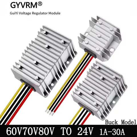 DC 60V 72V 80V to 24V 1A 3A 5A 8A 10A 15A 20A 25A 30A Понижающий преобразователь постоянного тока понижающего напряжения Регулятор 72 Вольт-24 Вольт Модуль