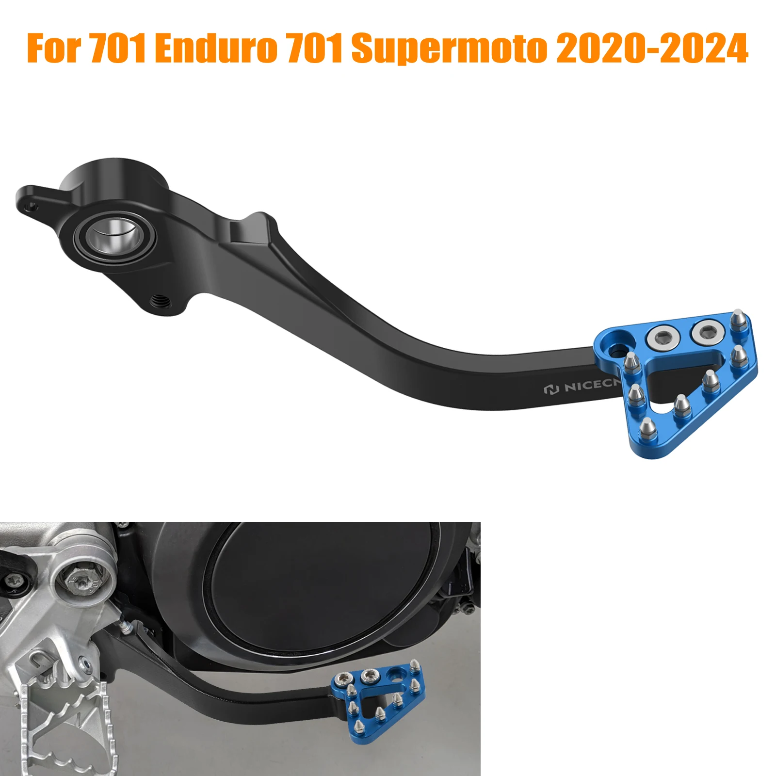

Для KTM 690 SMCR 690 Enduro R SMC 690 R Рычаг тормоза Педаль ножного тормоза для Husqvarna 701 Enduro 701 Supermoto GasGas 700 SM 700 ES