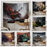 cool world of tanks hanging bohemian tapestry wall hanging decoration household wall hanging sheets