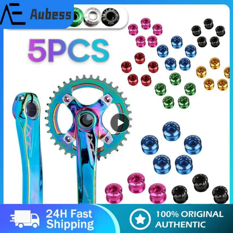 

Multiple Colors Available Bicycle Single Disc Nail Bicycle Chainwheel Bolts Aluminum Alloy Disc Nail Mtb Road Bike Red