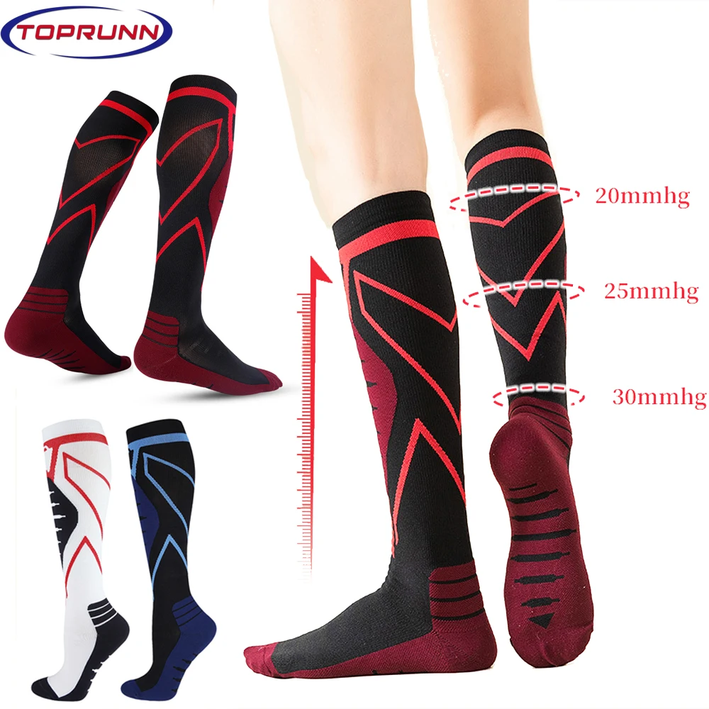 

1Pair Compression Stockings Blood Circulation Promotion Slimming Compression Socks Anti-Fatigue Comfortable Socks