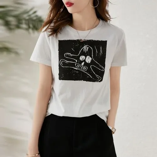 

Summer 2020 short sleeve t shirt Top Garment mint Women