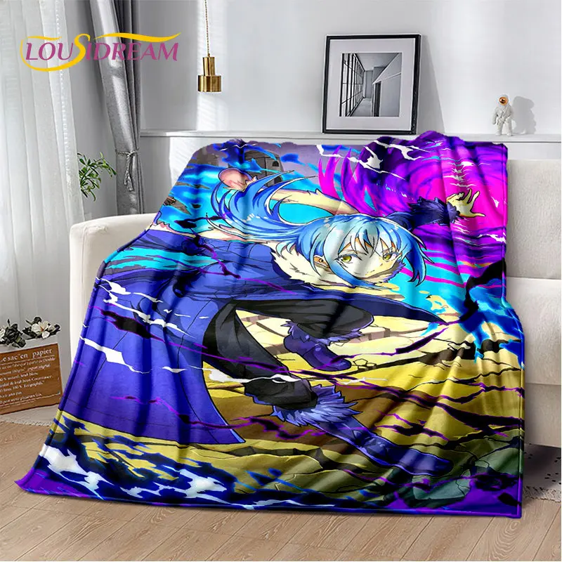 

I Got Reincarnated As A Slime Anime Soft Plush Blanket,Flannel Blanket Throw Blanket for Living Room Bedroom Bed Sofa Picnic Kid