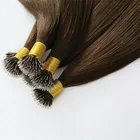 613 блонд Реми нано кольцо звеньевые человеческие волосы для наращивания 16 