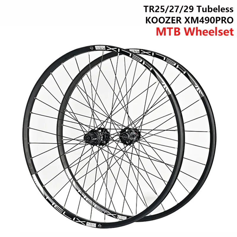 Фото Колесный комплект для горного велосипеда QR TA BOOST MTB, колеса 26, 27.5, 29 дюймов, обод Sunringle 25/27/29 мм, бескамерный, втулка XM490pro, HG MS №1