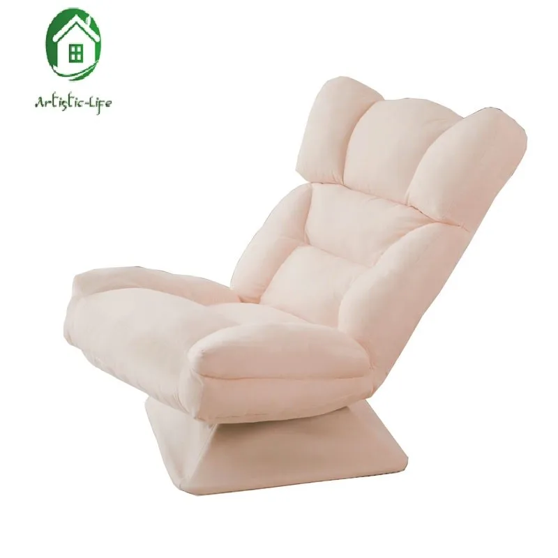 

ArtisticLife Moon Chair Balcony Tatami Single Reclining Leisure Bedroom Lazy Sofa Folding And Rotating Furniture Free Shipping