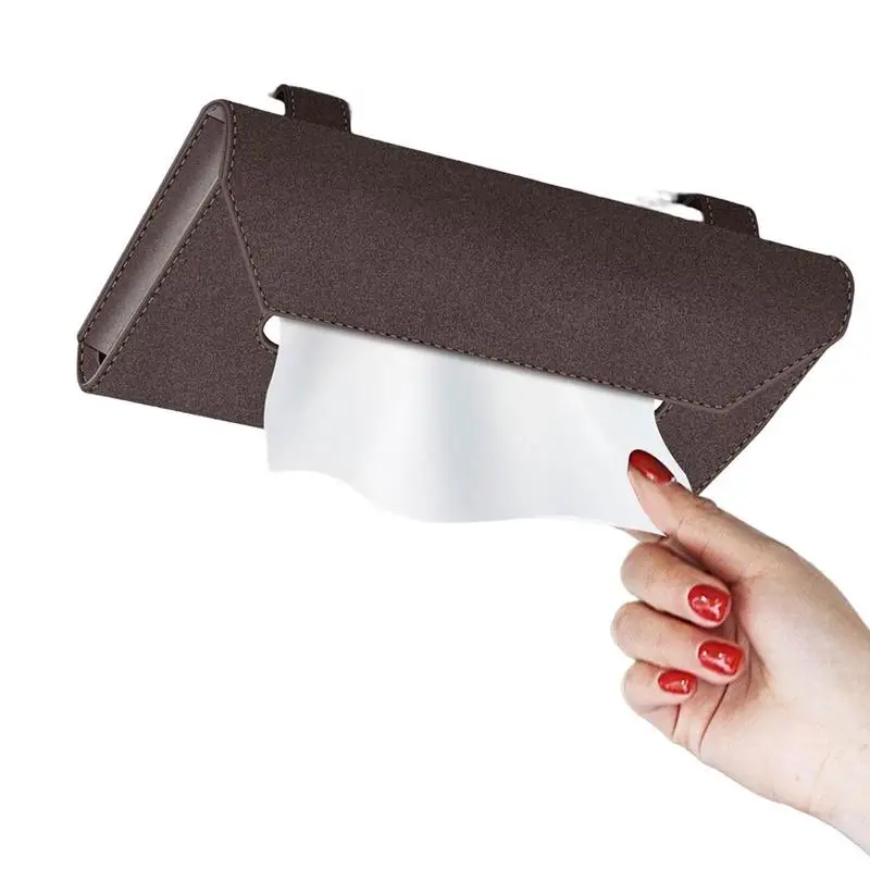 

Автомобильная коробка для салфеток на солнцезащитный козырек держатель для салфеток износостойкий двойной зажим держатель магнитная пряж...