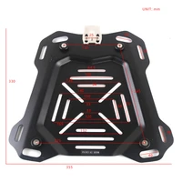 45l55l65l steel plate tail box quick release base stamping bottom plate motorcycle tail box rack accessories