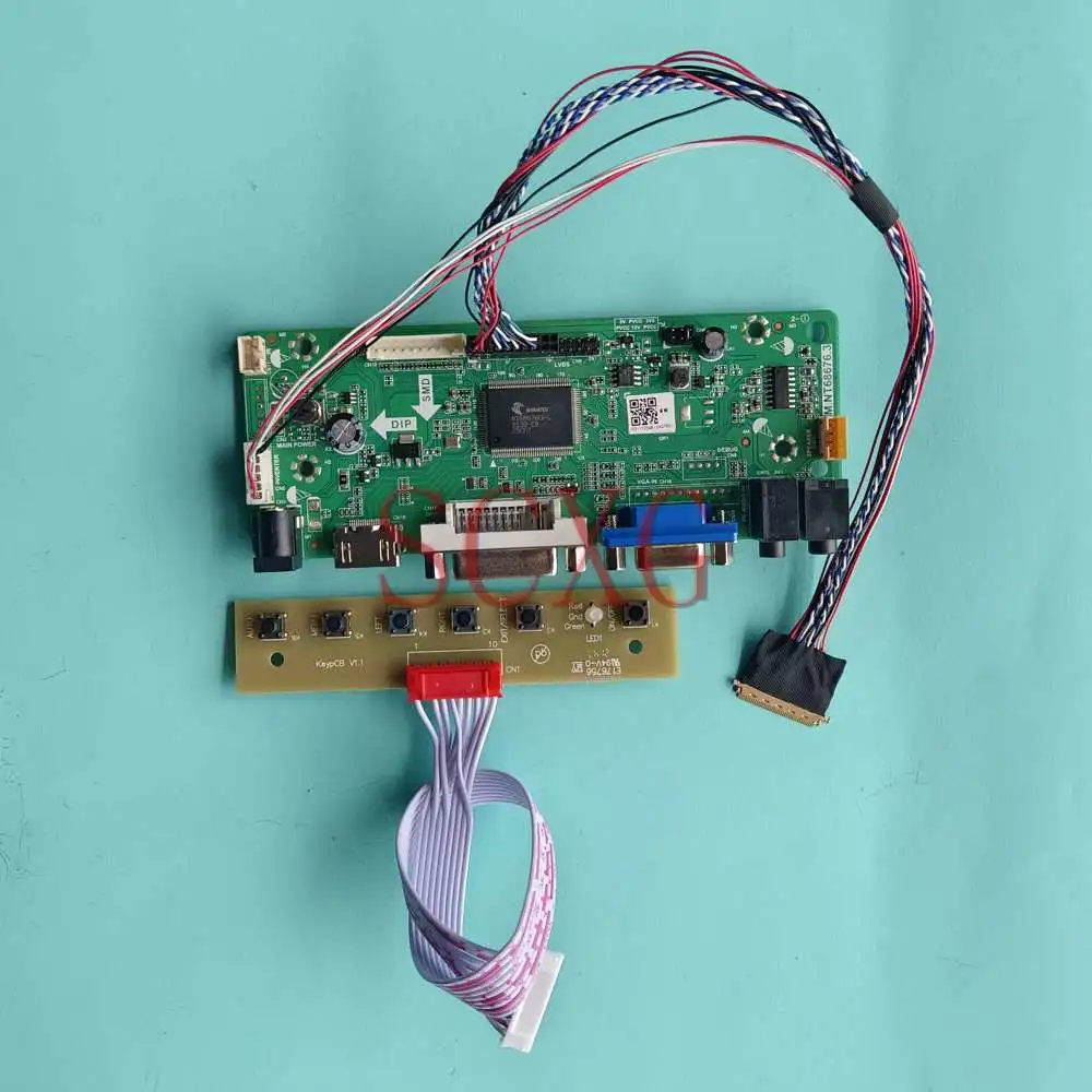 

DIY Kit Fit B156XW02 V2 HW1A 60Hz 1366*768 Laptops 15.6" VGA DVI HDMI-Compatible LVDS 40 Pins LED LCD Monitor Controller Board