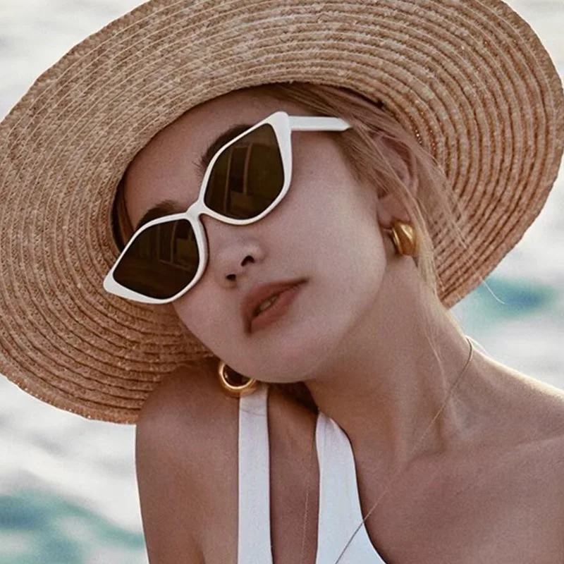 fashion hot girl sunglasses retro cat eye sunglasses women punk trend glasses uv protection luxury brand diamond cat eye shades free global shipping