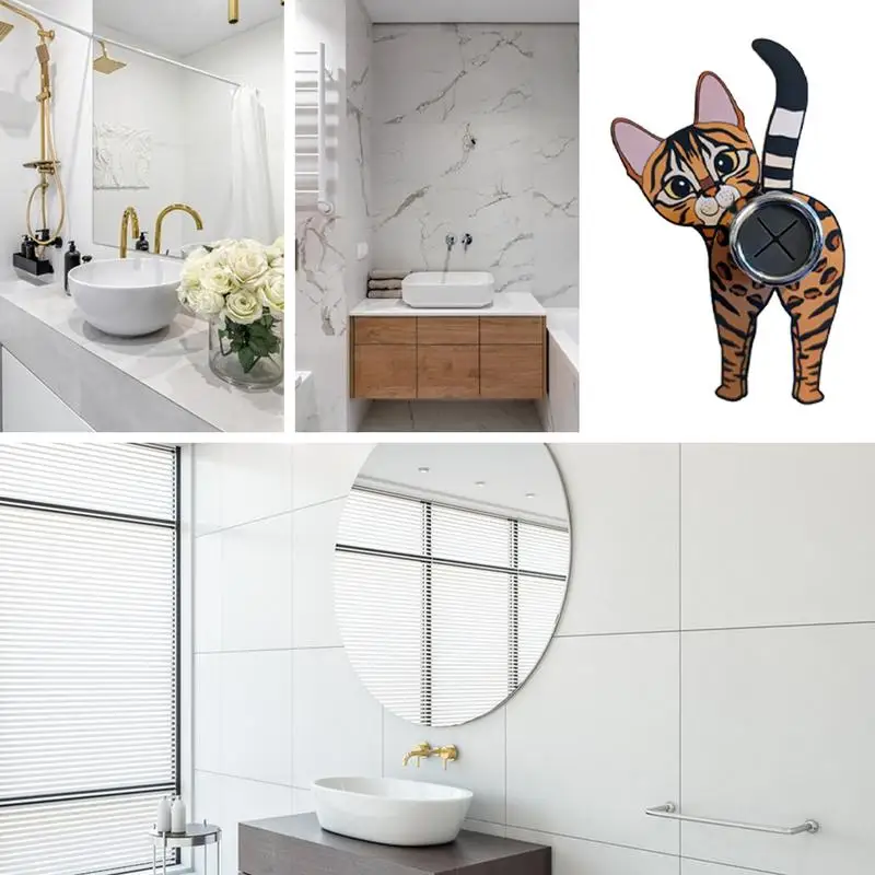 Крючок для пальто в виде кошки крючки чайного полотенца настенный держатель