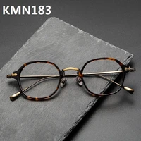 japanese design acetate titanium glasses frame men women eyeglasses vintage retro engraving reading eyewear prescription optical