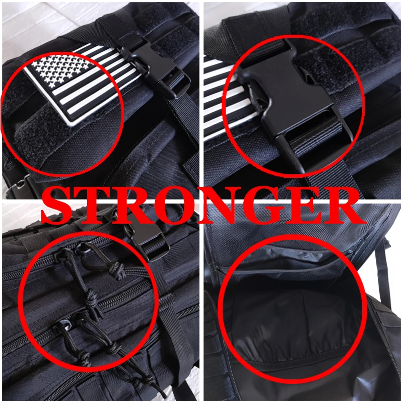 50L 1050D Nylon Military Tactical Backpack Travel Waterproof Fishing Bag Man Trekking Camping Rucksack Sports Men's Backpacks