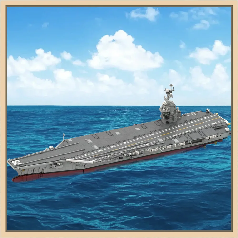 MOC- 192566 Строительные блоки CVN-78 Геральд Р. Форд | Авианосец — набор подарочных