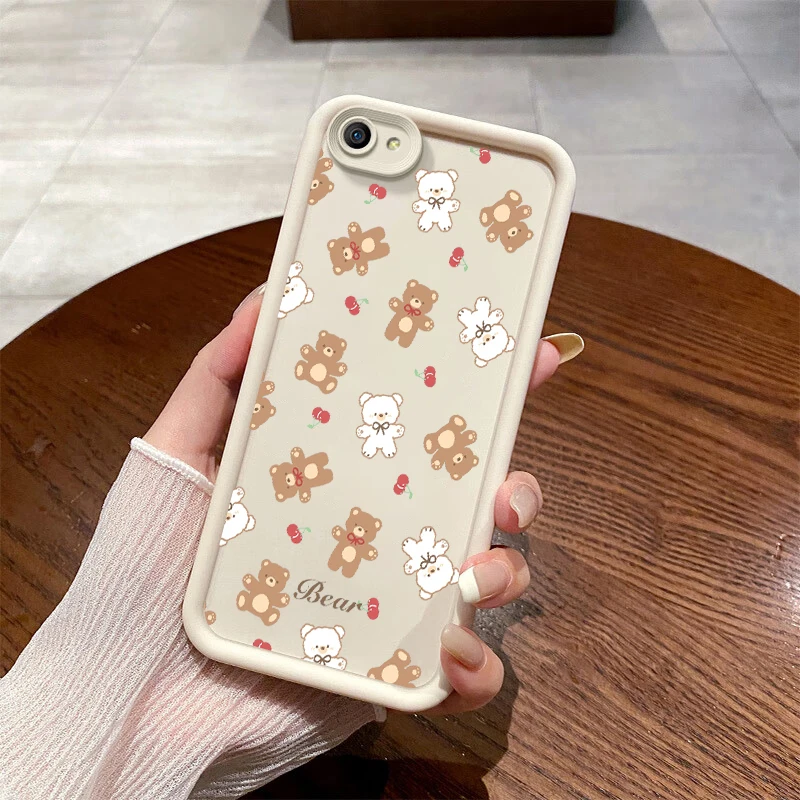 Модный Мягкий клетчатый рисунок щенка и мишки для VIVO Y35m Y78 Plus Y78m Y77 Y77e Y73t Y11 Y35 Y76s t1