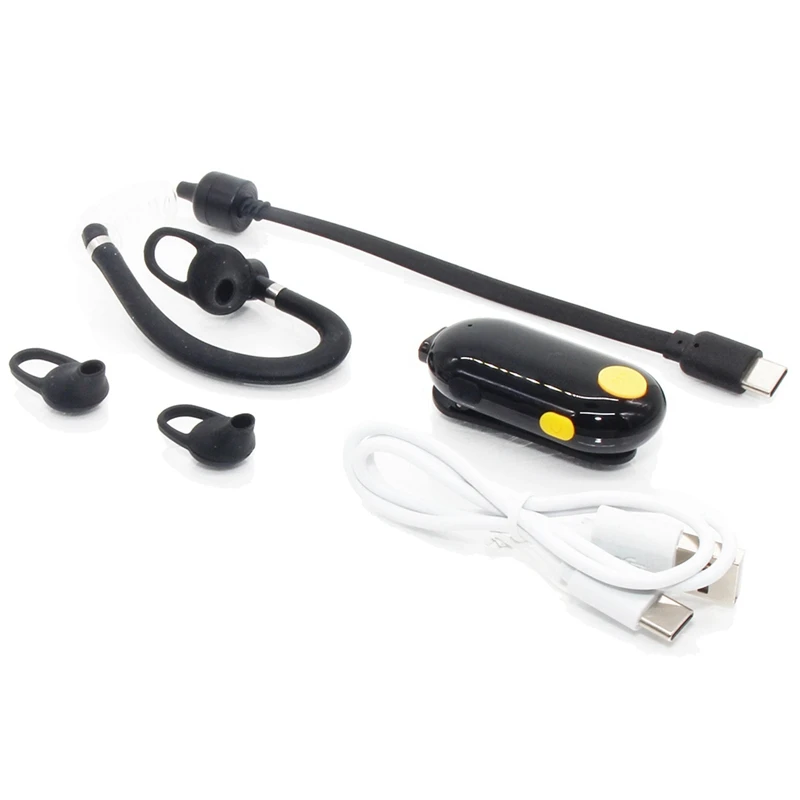 

UHF 400-470Mhz 0.5W Mini Walkie Talkie Ear Hanging Two Way Radio Model Ear Hanging Replacement Spare Parts Accessories
