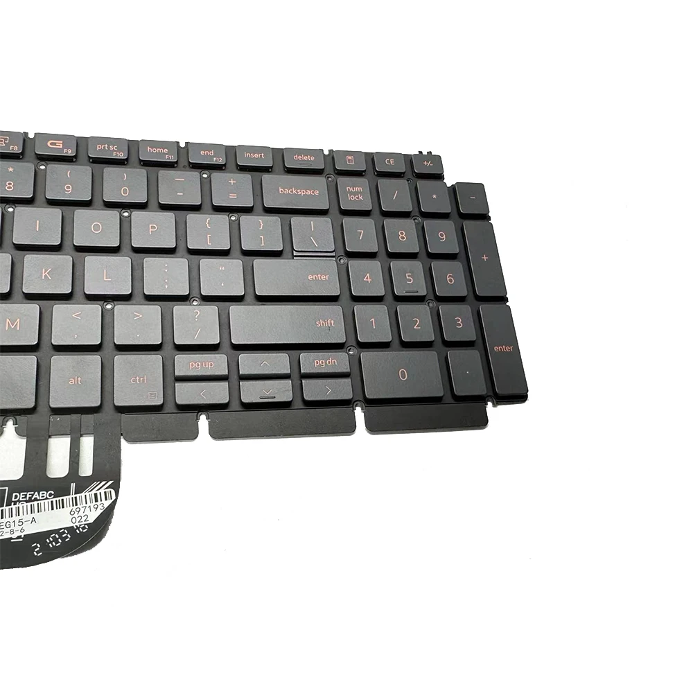 Фото Для DELL G15 5510 5511 5515 5520 0H4XRJ с подсветкой новая клавиатура США для ноутбука №3