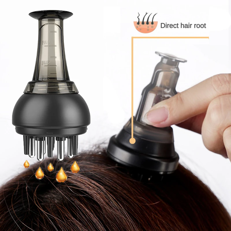 Scalp Massager Applicator Liquid Comb for Hair Growth Serum Oil Nourish Mini Portable Hair Roots Massage Medicine Comb