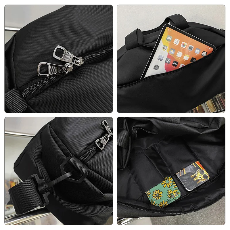 Portable Travel Messenger Handbag Duffle Men's Fitness Dry Wet Waterproof Storage Bag Oxford Big Capacity Female Shoulder XA995M