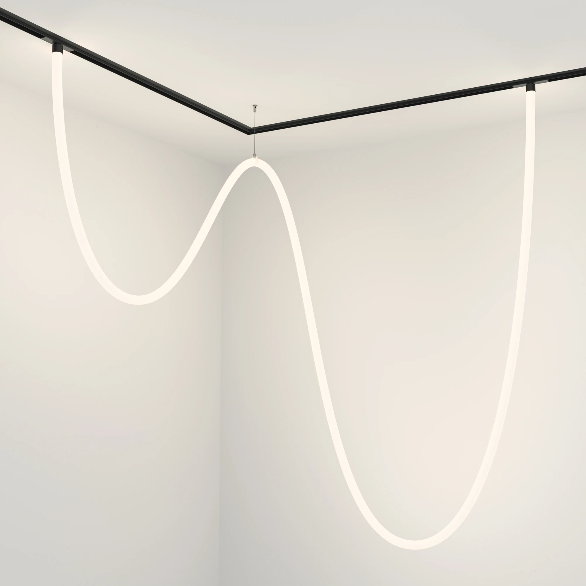 Трековый подвесной светильник Maytoni Technical Tau TR101-2-100W4K-B