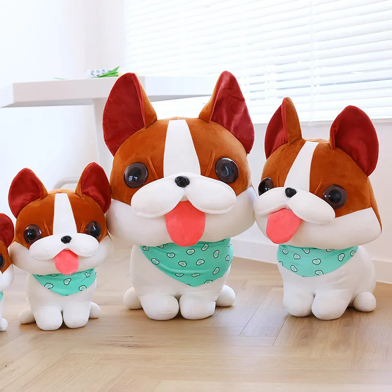 

Zqswkl 40/55/70 см большой глаз бульдог плюшевая игрушка кукла милая собака большая подушка для сна обнимашки kawaii мягкие детские набивные игрушки ...