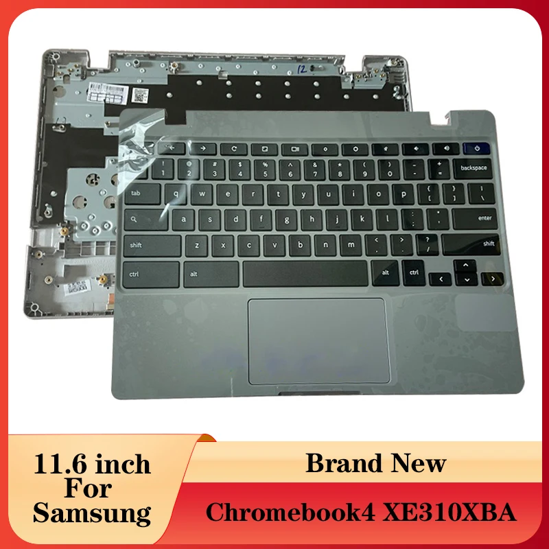 NEW Laptop For Samsung Chromebook4 XE310XBA BA98-01976A Palmrest Upper Case US keyboard Touchpad