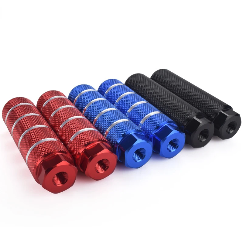 

1 Pair Bicycle Rear Pedals Aluminum Alloy Extended Rear Seat Pedals Suitable BMX 3/8 Inch Axle Bicycle Bicycle Parts Accessories
