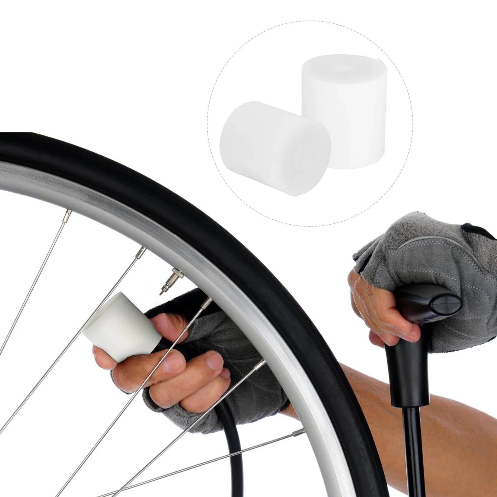 

2 Rolls Practical Bike Tire Liners Useful Bike Tire Protector Bike Supplies