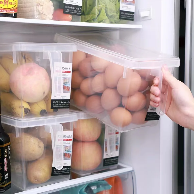 

5L Refrigerator Organizer Storage Box Food Storage Containers Plastic Fridge Organizer Sealed Jar Pantry Kitchen Organizer