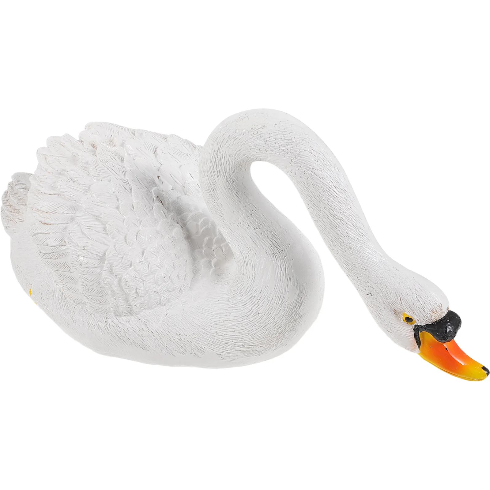 

Floating Swan Statue Artificial Wedding Decors Adorable Simulation Party Pool Pond Ornament