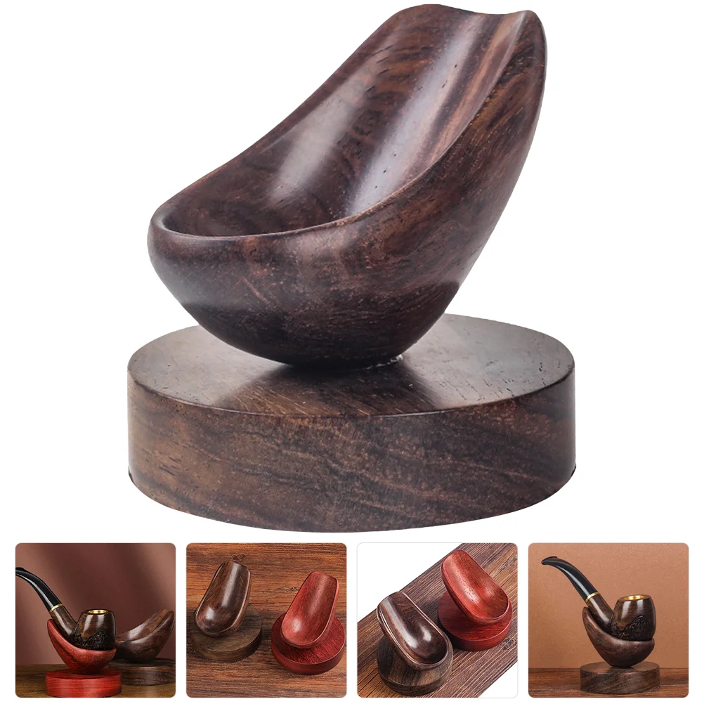 

Pipe Holder Rack Stand Rest Display Woodensingle Gift Pipes Organizer Wood Accessories Stands Birthday Husband My Anniversary