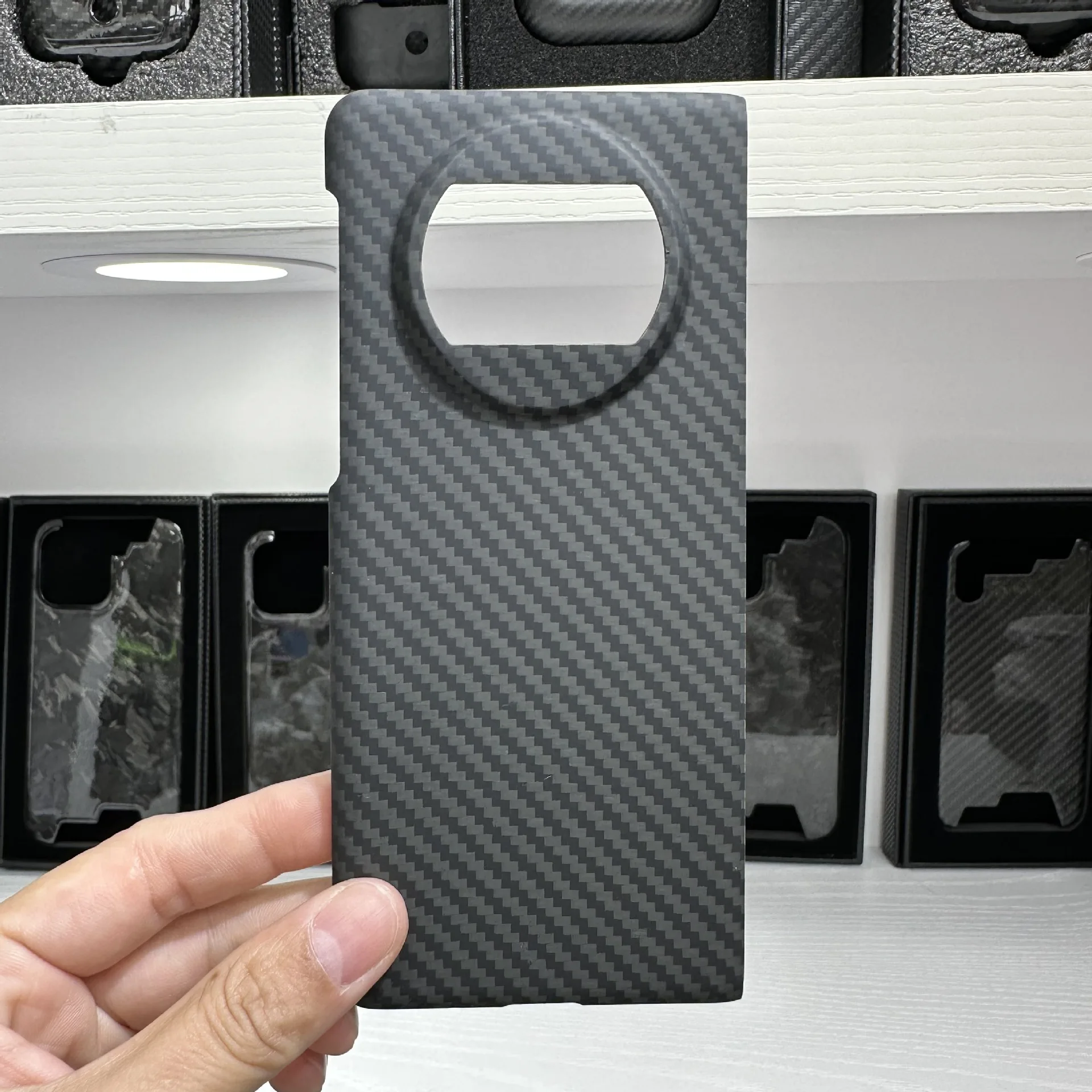 2 in 1 Genuine Real Carbon Fiber Slim Case For Huawei Mate X3 Anti-Fingerprint Matte Matex3 Ultra Thin Aramid Fiber Armor Cover